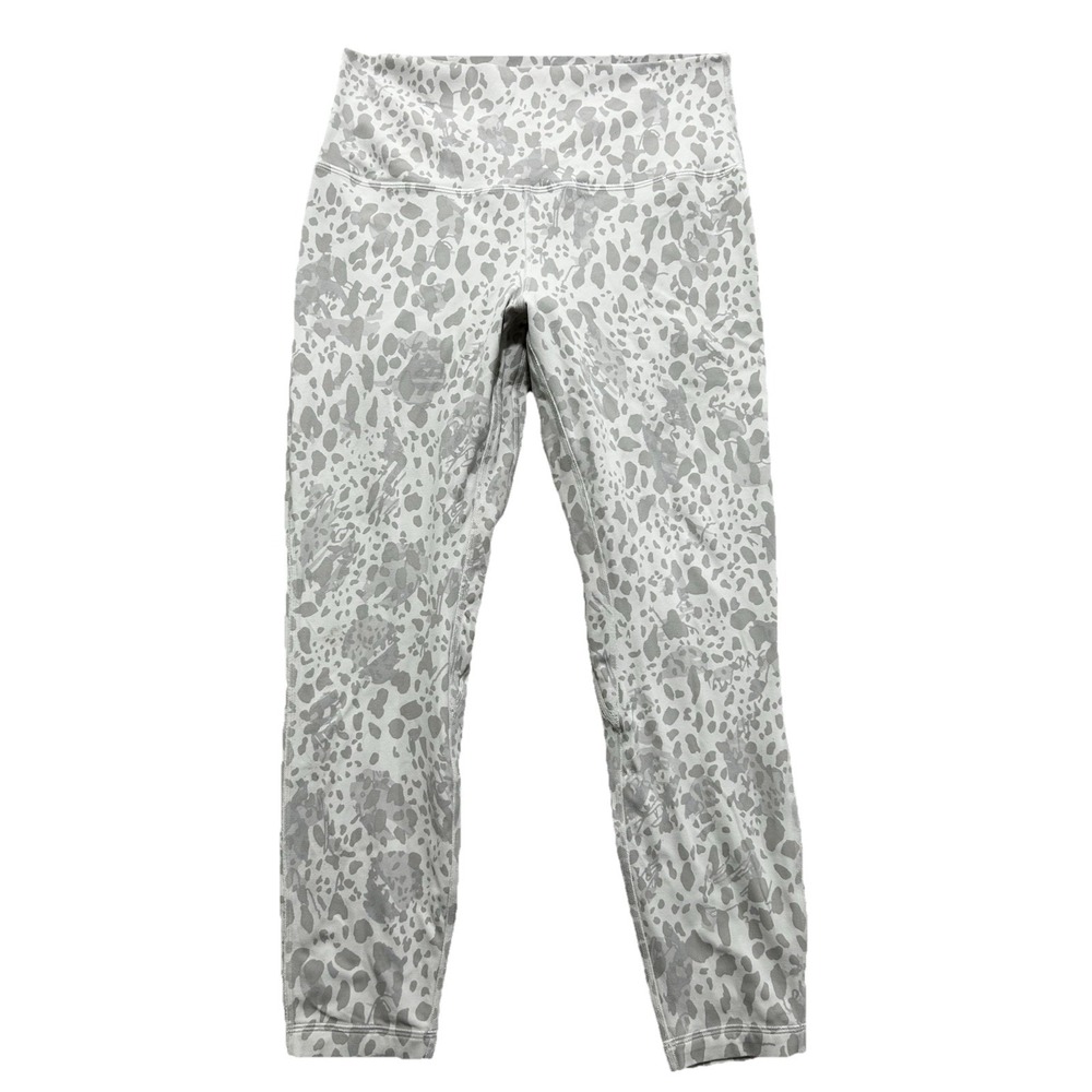 Lululemon Women's 10 Align High-Rise Pant 25"‎ Cheetah Camo Antique White Multi